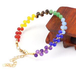 Wholesale Hand-woven Crystal <strong>Agate</strong> <strong>Beads</strong> Green Aventurine Amethyst Bracelets with Adjustable Sizes Fashionable Jewelry Ornaments - Product Image 1