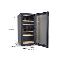 Vente en gros de cave à vin réfrigérée Foshan, 24 bouteilles, double zone, mini-réfrigérateur à vin électrique multifonctionnel