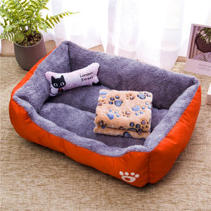 Camas para mascotas, suaves y rectangulares, cama para perros grande y cálida para invierno, con relleno de fibra de poliéster, lavable a mano. - Product Image 1