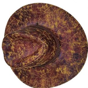 Nuevo Sombrero Vaquero de Cuero Unisex con Parte Superior Plana, Estilo Jazz, Idea de Regalo Moderna - Product Image 2