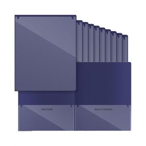 Porte-documents robustes à 2 poches avec face transparente pour les devoirs des élèves du primaire, communication entre les parents et les professeurs - Product Image 1