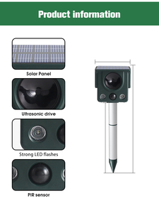 <span class=keywords><strong>Répulsif</strong></span> Solaire Ultrasonique 360 Degrés SAIJZEK en Gros pour Animaux : Oiseaux, Chiens, Chats, Singes, Cerfs, Souris - Product Image 5
