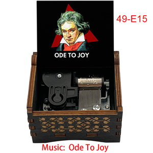 Caja de Música de Madera Vintage con Mecanismo de Cuerda, <span class=keywords><strong>Ode</strong></span> a la Alegría, Movimiento Musical Sankyo (<span class=keywords><strong>Ode</strong></span> a la Alegría) - Product Image 3