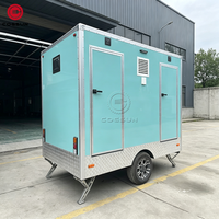 Toilettes mobiles de luxe Cogsun pour l'extérieur, salle de bain portable, remorque pour le camping