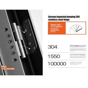 Puerta de Seguridad de Acero para Villa, Estilo Moderno Americano, Resistente al Fuego, Personalizada, de Fábrica OEM/ODM - Product Image 5