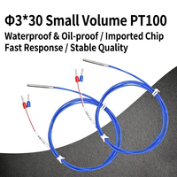 Capteur de température PT100 PT1000 résistant à la corrosion, câble PTFE bleu à 2 fils pour la mesure de la température des fours, des pipelines et des produits chimiques