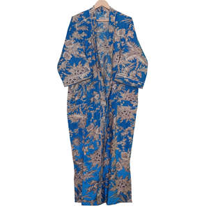 Robe kimono de plage indienne 100 % coton pour femme, peignoir, vêtements de nuit et tenue de détente pour la plage, robe de nuit d'été pour femme - Product Image 1