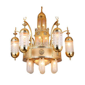 Lampu sorot proyek Islam emas besar Masjid lampu Maroko lampu tembus cahaya gereja Masjid - Product Image 6