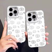 Coque de téléphone antichoc en TPU à écran intégral motif poisson pour 17 Pro Max, compatible avec 16, 14, 13, 12