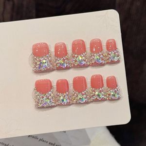 <span class=keywords><strong>Faux</strong></span> <span class=keywords><strong>ongles</strong></span> artificiels de luxe faits à la main, style chic et élégant, design français en forme de bec de canard, pour les doigts, vente en gros, haute qualité - Product Image 1