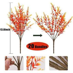 Bouquet de fleurs artificielles de lavande amazonienne 35 cm en plastique pour décoration de mariage en extérieur - Product Image 5