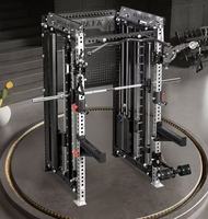 Cage de musculation ultime en acier, simple et complète, pour usage domestique, avec station de musculation Smith pour les jambes et le dos