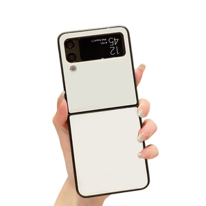 Étui de téléphone en plastique dur vierge à Sublimation 2D pour <span class=keywords><strong>Samsung</strong></span> Z <span class=keywords><strong>Flip3</strong></span> 5G avec plaque en aluminium, prix d'usine - Product Image 3