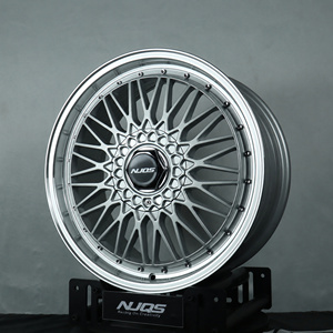 Jantes NJQS en alliage monobloc JDM <span class=keywords><strong>RS</strong></span> à rayons multiples, fabrication Flow Forming, pour voitures particulières, 15, <span class=keywords><strong>16</strong></span>, 17, 18, 19 pouces, vente en gros usine - Product Image 1