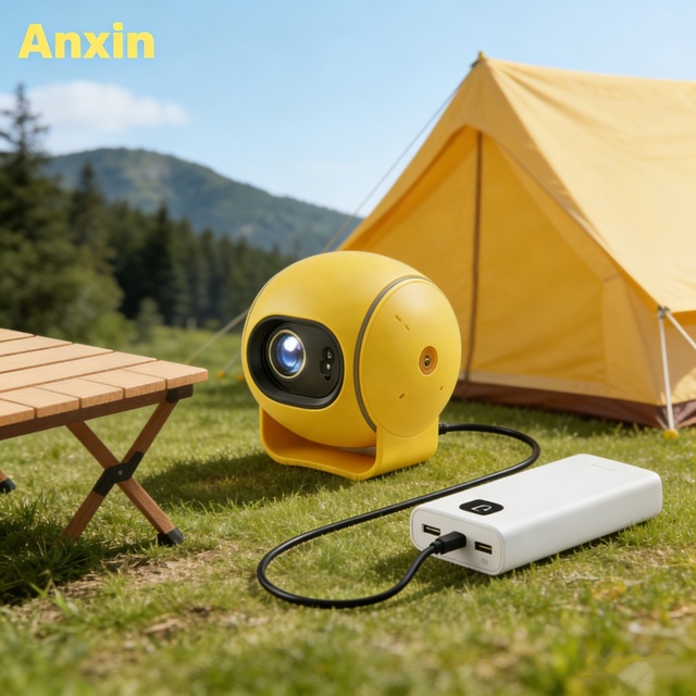 Anxin Q3 Short Throw Mini Projecteur 12 v Android LCD Video Projector Smart Projectors 4k Android Tv Home Theater for Camping