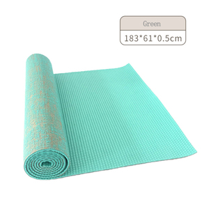 Xu hướng sản phẩm tập thể dục chống trượt Yoga Mat sinh thái thân thiện tùy chỉnh có thể gập lại PVC + đay không trượt Yoga Mat biểu tượng tùy chỉnh - Product Image 5