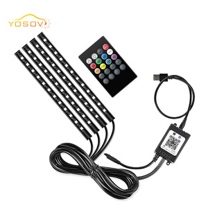 Luce Atmosfera per Auto Yosovlamp con Controllo APP e Telecomando, Protezione IP67 per Golf Tucson Versa, Sincronizzazione Musicale - Product Image 1