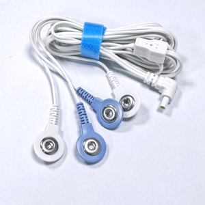 Fil de plomb d'électrode d'adaptateur de Snap de compatibilité universelle pour le dispositif de la machine <span class=keywords><strong>TENS</strong></span> EMS - Product Image 5