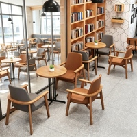 Offre Spéciale : Ensemble de Sièges Modernes pour Café Commercial, Table Ronde en Bois et Chaises – Mobilier Personnalisé pour Cafés, Restaurants et Hôtels