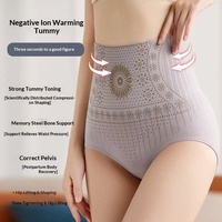 Culotte gainante taille haute sans couture pour femme, effet liftant fessier, contrôle du ventre, respirante, en nylon fin