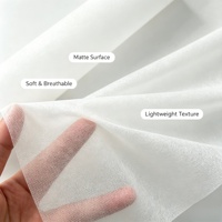 Rouleau de tissu non tissé Spunbond blanc mat 26 GSM pour bonnet chirurgical, bonnet bouffant et filet à cheveux d'infirmière