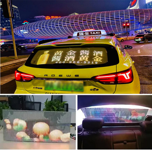 Thông Minh Quản Lý Điều Khiển Xe Phía Sau Cửa Sổ Đầy Đủ Màu Sắc 4K LED Hiển Thị Độ Sáng Cao Ánh Sáng Mặt Trời Có Thể Đọc Trong Suốt Màn Hình Kỹ Thuật Số - Product Image 5