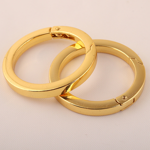 Mousqueton porte-clé rond à ressort, pièces 33mm, porte-clés ouvre-porte en cuir, ceinture à boucle, Clip de fermoir à pression - Product Image 2