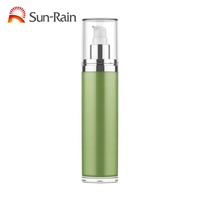 Corps en plastique sans air vide clair rond 15ml 30ml 50ml 80ml 100ml 120ml distributeur de bouteille de pompe de lotion pour les mains