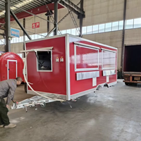 Le meilleur food truck carré, cuisine mobile entièrement équipée, remorque de restauration standard.
