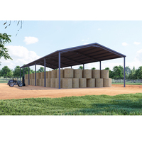 Structures d'abri pour le bétail structure préfabriquée de kits de construction en métal barndominium