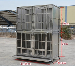 Venta al por mayor de fábrica veterinaria de acero inoxidable cría de perros <span class=keywords><strong>Foster</strong></span> Kennel Cabinet Display multifunción <span class=keywords><strong>Pet</strong></span> Shop Hospital Cage - Product Image 1