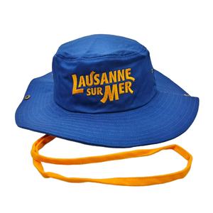 Casquette de pêcheur personnalisée Logo brodé Chapeau de pêcheur Boonie à large bord avec corde coupe-vent Chapeau seau de pêche pour pêcheur - Product Image 1