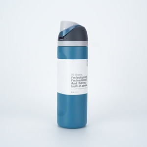 Bouteille d'<span class=keywords><strong>eau</strong></span> sport isotherme en acier inoxydable à double paroi de 24 oz, anti-fuite, avec paille, maintien thermique 6-12h, vente en gros - Product Image 4