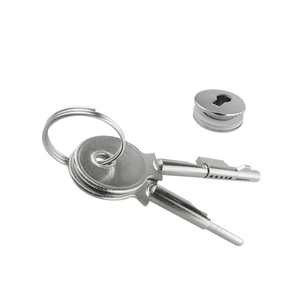Serrure de vitrine en verre pour <span class=keywords><strong>porte</strong></span> <span class=keywords><strong>coulissante</strong></span> en verre, armoire, vitrine, serrure de <span class=keywords><strong>porte</strong></span> en verre, cylindre à clé identique - Product Image 2