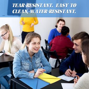 カスタムスパイラルポートフォリオマルチポケットフォルダー<span class=keywords><strong>8</strong></span>ポケットペーパーフォルダードキュメントオーガナイザーレターサイズペーパーフォルダー - Product Image 2