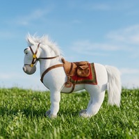 Peluche de Caballo Personalizado para Niños, Diseño Suave y Adorable, Ideal para Fiestas y Festivales