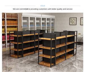 Étagère en acier et bois légère mais robuste - Étagère réglable pour les présentoirs de supermarchés/de magasins de détail/de dépanneurs - Product Image 3