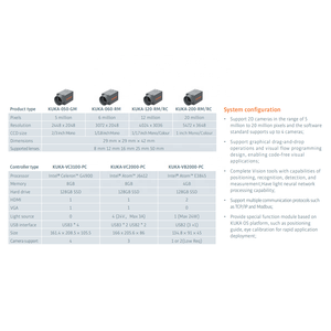 ระบบวิชั่นหุ่นยนต์อุตสาหกรรม Vision 2D Lite พร้อมคอนโทรลเลอร์ KR คอมพิวเตอร์ฝังตัวสำหรับใช้งานในอุตสาหกรรม ระบบหยิบจับและวาง - Product Image 4