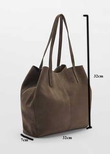 Bolsos de hombro de compras de gamuza clásicos para la vida diaria <span class=keywords><strong>Bolso</strong></span> de <span class=keywords><strong>ante</strong></span> informal personalizado de gran capacidad para mujer Bolsos de compras de gamuza - Product Image 6