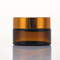 10 15 20 30 50 60 100 ml g Kosmetik Bernsteinfarbenes Glasgefäß Rund Klein Leer 10g 15g 20g 30g 50g 60g 100g 5g Gesichtscreme-Tiegel