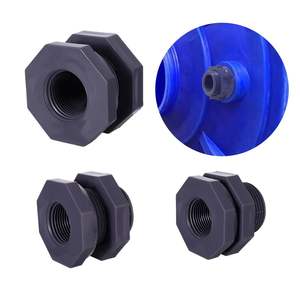 Connecteur en PVC de réservoir d'eau avec joint en caoutchouc filetage femelle joint de baril d'eau adaptateur de bassin d'aquarium - Product Image 4