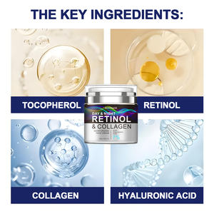 Crème au Rétinol Collagène de Marque Privée Crème Liftante et Hydratante Raffermissante pour le Visage Enrichie en Vitamines A, B, <span class=keywords><strong>C</strong></span> et E, Acide Hyaluronique - Product Image 2