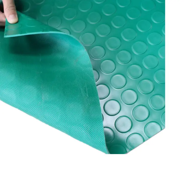 Anti - Fatigue Plastic PVC Coin Vinyl AntiSlip Flooring Mat