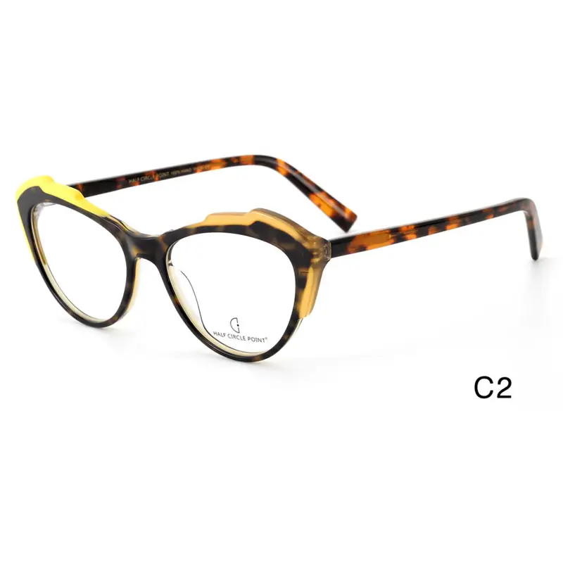 CCcat göz gözlük trendy metal optik gözlük çerçeve optik gözlük çerçeveleri asetat gözlük