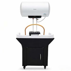 อ่างสระผมเคลื่อนที่พร้อมสายยางน้ำร้อน ระบบหมุนเวียนน้ำ สำหรับสระผมในร้านเสริมสวย - Product Image 4