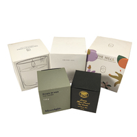 Ensemble de bougies parfumées personnalisées à faible MOQ avec boîte cadeau, boîte en papier de luxe pour bougies, boîtes à bougies haut de gamme