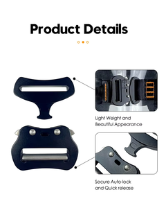 Leggero migliorare la cintura tattica a sgancio rapido in metallo da <span class=keywords><strong>2</strong></span> pollici con fibbia <span class=keywords><strong>Cobra</strong></span> - Product Image 5