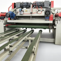 Mesin Planer Kayu Otomatis YUEQUN 42.9kW (220V/380V/415V/Dapat Disesuaikan) Tugas Berat dengan PLC Akurasi Tinggi untuk Kayu Lapis