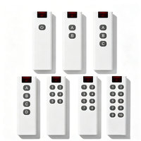 Télécommande RF 433 MHz avec puce EV1527 pour portail, rideau lumineux LED, moteur, vanne, 2 ou 4 touches, duplicateur de clonage