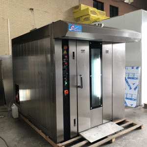 Équipement de boulangerie commerciale, four rotatif à 32 ou 40 plateaux, panneau de commande PLC, four à gaz ou diesel. - Product Image 2